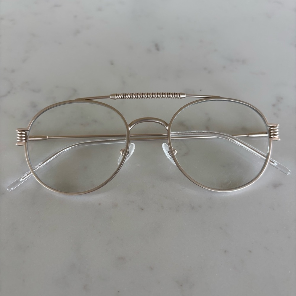 Prodesign Denmark‎ Silver Coil Top Prescription Glasses Frames